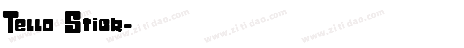 Tello Stick字体转换